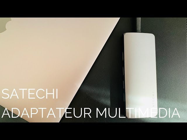 Adaptateur multimedia SATECHI pour MacBook Air 2019 / MacBookPro / Mac mini 2019 (USB C)