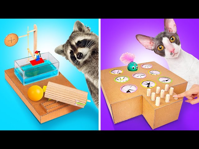 Smart Cardboard Crafts With Adorable Pets