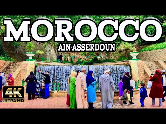 Exploring Beni Mellal, Morocco on Foot in 4K! Ain Asserdoun [Apr 2024]