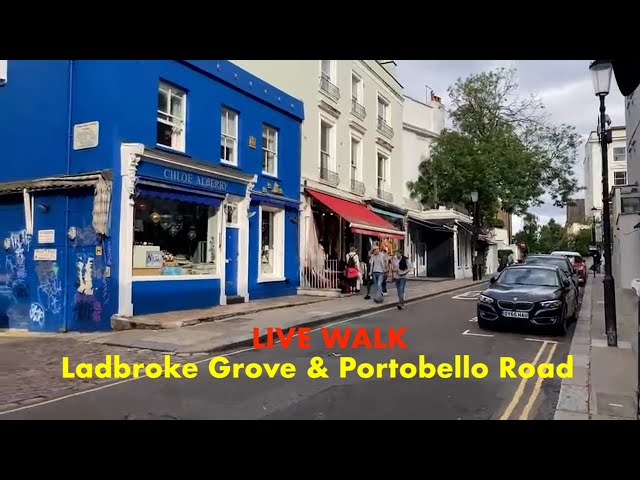 Livestream Walk - west London Ladbroke Grove, Portobello Road
