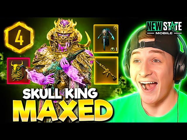 NEW MAXED GOLDEN SKULL KING X-SUIT! NEW STATE MOBILE