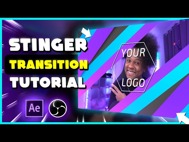 How to Make Stinger Transitions with LOGO in After Effects (for OBS SLOBS Twitch Youtube)