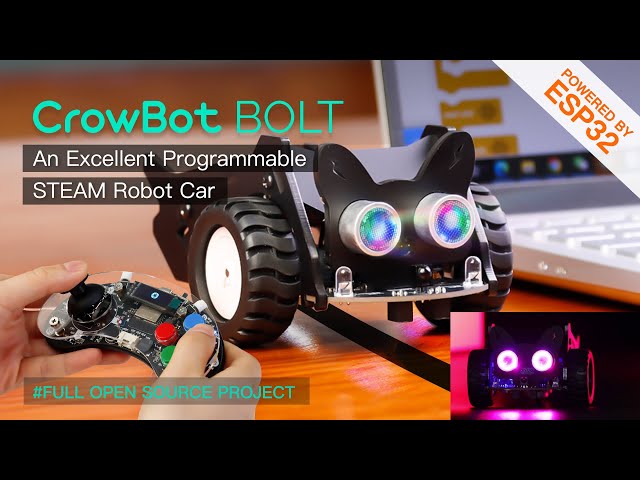 CrowBot Bolt: The Ultimate Esp32 Programming Open Source Robot Car