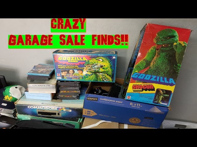 MY BEST GARAGE SALE FINDS OF 2019!!! OVER $500 WORTH OF GODZILLA TOYS