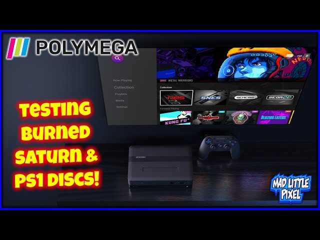 Polymega Testing Copied Sega Saturn & PlayStation Discs! Madlittlepixel LIVE
