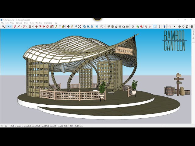 The Secret to Creating Stunning Bamboo Canteen in SketchUp | SU Organic Modeling | Plugin Tutorial