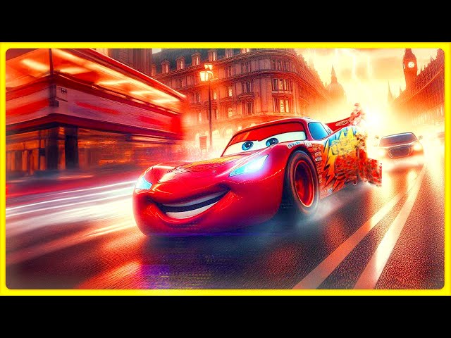 Lightning McQueen Chased by Space Lasers