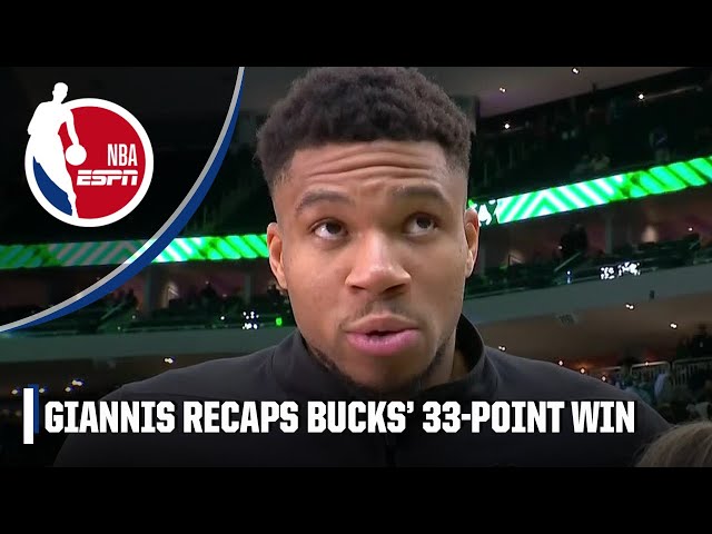Giannis Antetokounmpo says Bucks ‘set the tone’ early in blowout win vs. Celtics | NBA on ESPN