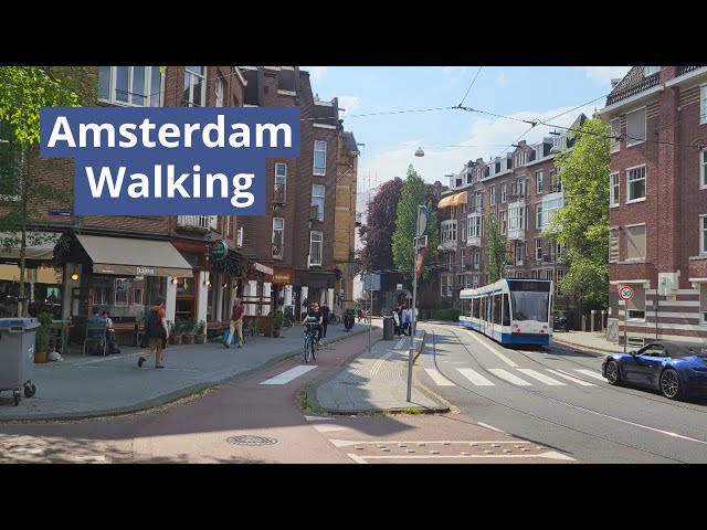 Amsterdam Walk. Parnassusweg - Vondelpark ASMR 2024
