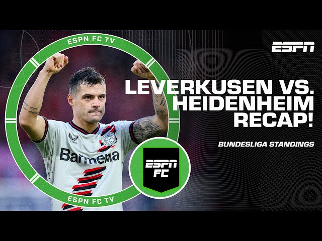 Leverkusen had a 'PROFESSIONAL PERFORMANCE' vs. Heidenheim 👏 | ESPN FC