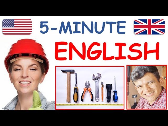 LEARN ENGLISH in 5 minutes: tools, construction, work, job