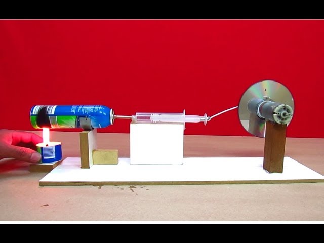 DIY Steam Engine Generator At Home - This Steam Engine Can Generate Power