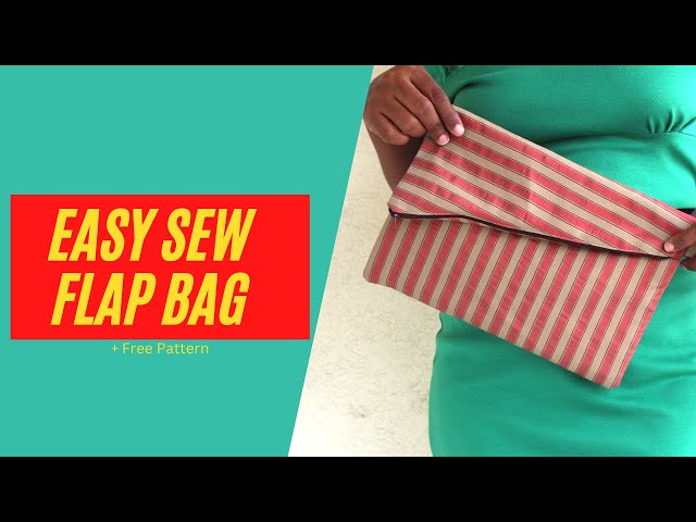 Easy Sew Flap Bag with Sewing Pattern!