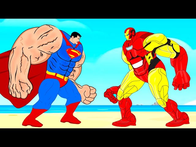 Evolution of SUPER-MAN Vs Evolution of IRON-MAN : Who Is The King Of Super Heroes ?