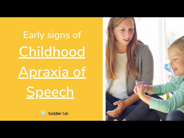 Early sign of Childhood Apraxia of Speech [What speech therapists look for & how it's diagnosed]
