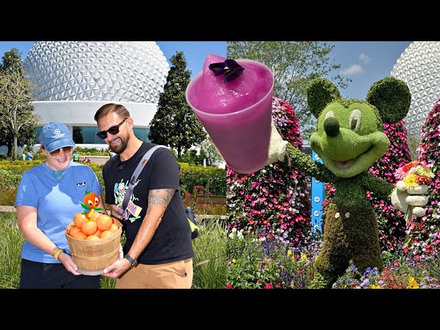 Trying NEW Food (& Some Old Favs) At Disney's EPCOT Flower & Garden Festival! Mexico, Italy & Japan!