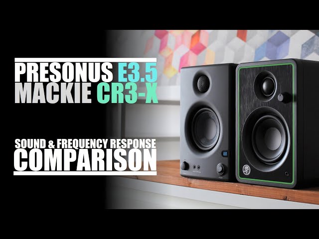 Mackie CR3-X  vs  PreSonus Eris E3.5  ||  Sound & Frequency Response Comparison