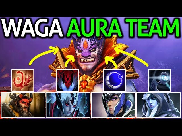 Wagamama Dota 2 [Lion] Carry with Auras Team (Funny Game)