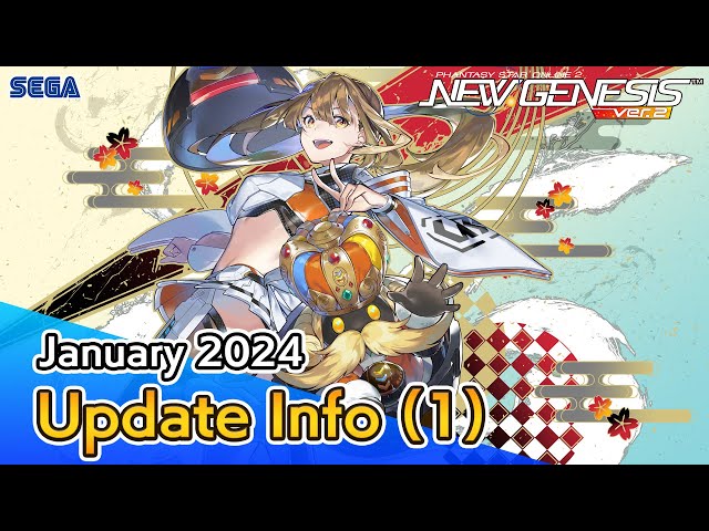 PSO2 NEW GENESIS January 2024 Update Information 1