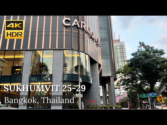 4K HDR| Walk around Sukhumvit Soi 25 to 29 | Bangkok | Thailand