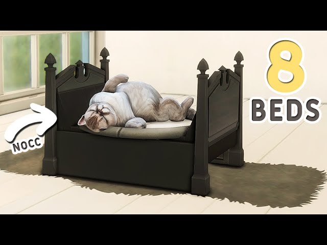 🐈🐩Functional Ideas 😻8 BEDS FOR CATS & SMALL DOGS | No CC or Mods | Tutorial | Sims 4