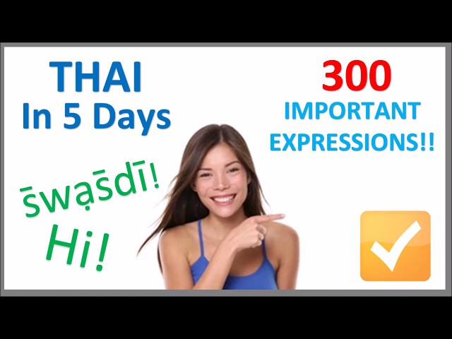 Learn Thai in 5 Days - Conversation for Beginners