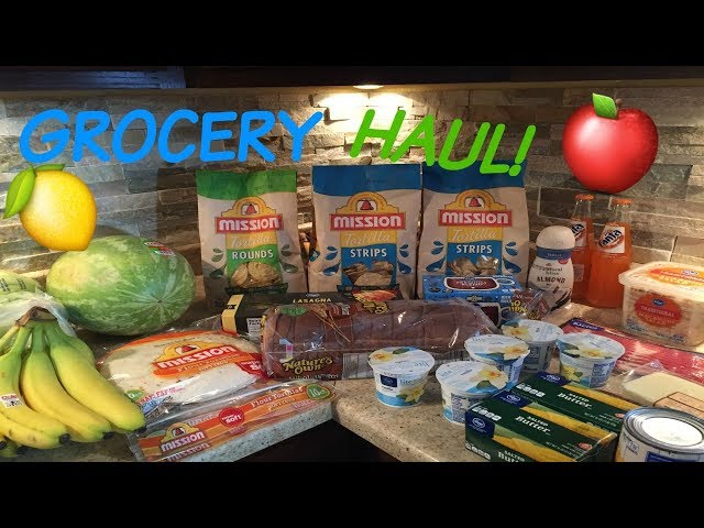 GROCERY HAUL for a Family of 4 || August 30, 2017