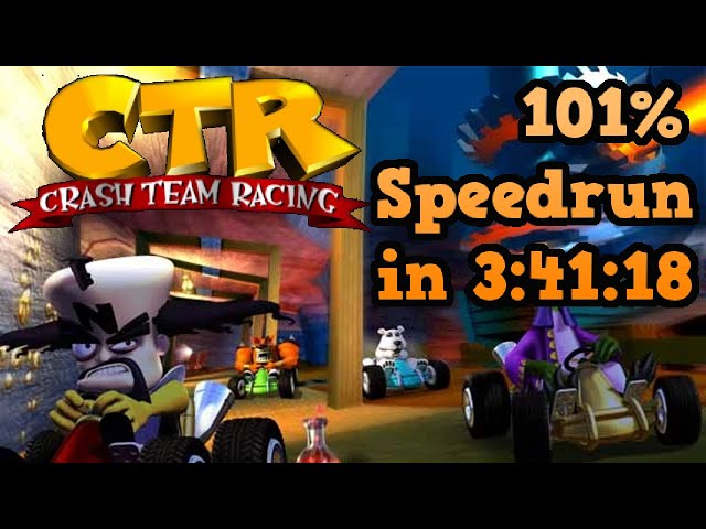 Crash Team Racing - 101% Speedrun in 3:41:18