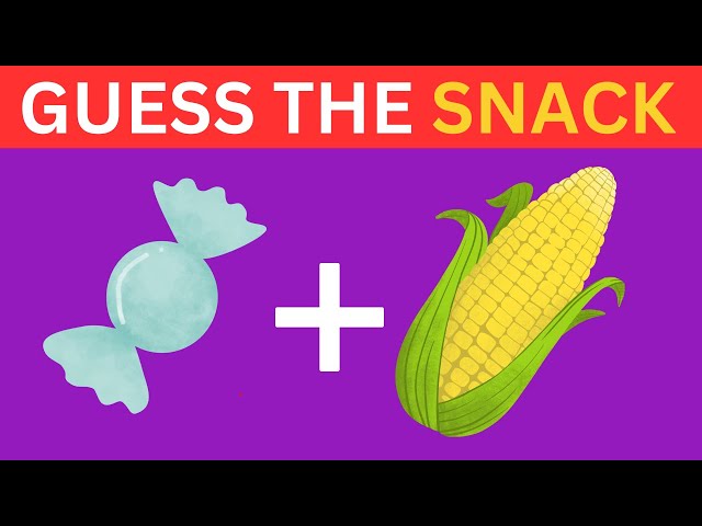 Guess The Word By Emojis⭐😺Candy & Snack Edition | Easy, Medium, Hard Quiz Challange