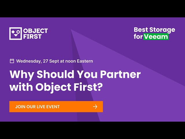 Why Should You Partner with Object First