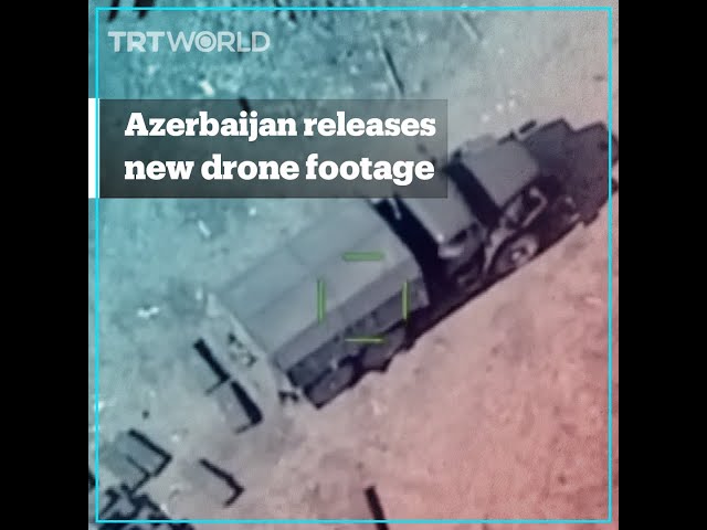 New drone video shows Azerbaijani drones hitting Armenian targets