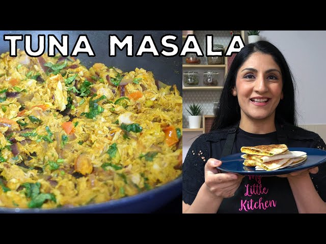 Tuna Masala | Tuna Masala Wraps | Spiced Tuna | Tinned Tuna Recipe | Student Meals | Ready In 10mins
