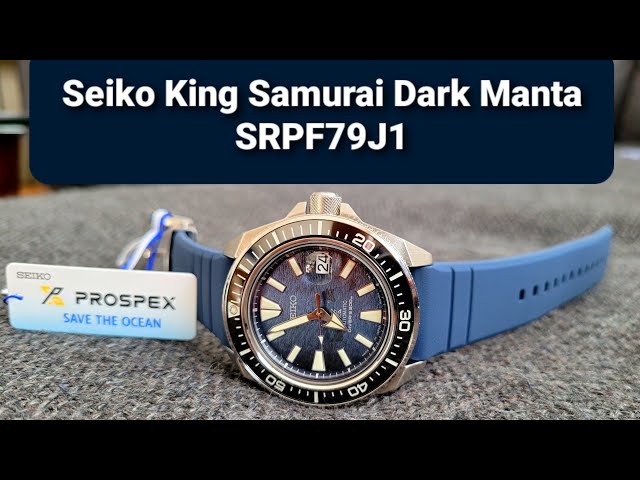 Seiko King Samurai SRPF79J1 Save The Ocean Dark Manta Ray