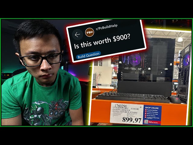 🟢 Is this Costco gaming PC worth $900? DIY elitists at it again!