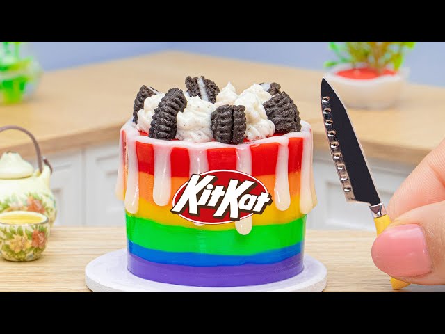 Sweet Rainbow Kitkat Cake Decorating ❤️ 1000+ Miniature Cake Recipe 🌈 Chocolate Cakes Recipes
