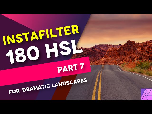 Affinity Photo DRAMATIC and Enhanced LANDSCAPE effect using an HSL | InstaFilters part 7