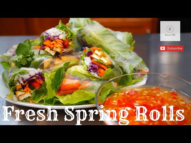 Fried tofu spring rolls | Sweet chili sauce | Tasty recipe