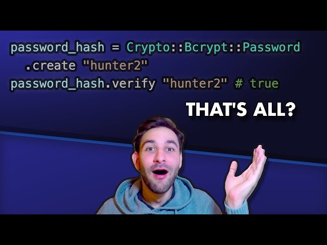 How to Hash Passwords with Crystal Lang