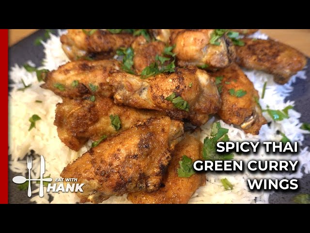 Air Fryer Spicy Thai Green Curry Chicken Wings Recipe