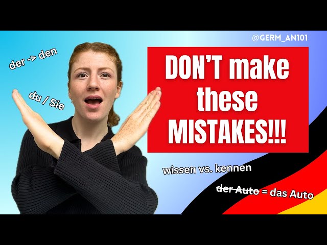 Top 10 COMMON MISTAKES German Learners do and how YOU can AVOID them! 🇩🇪🚀