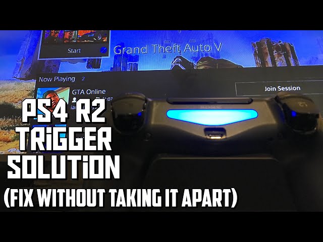 PS4 Controller Quick R2 Trigger Button Solution (Without taking it apart)