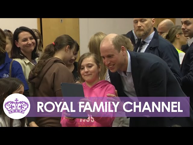 Prince William Meets Ukrainian Refugees in Poland
