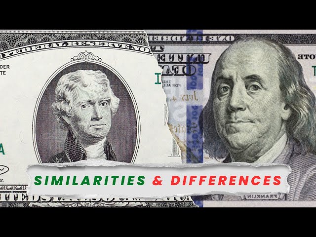 $100 bills and $2 bills: similarities and differences