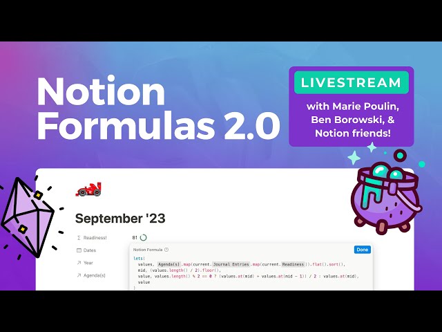 Notion Formulas 2.0 - Live Chat with Notion's Formula Engineers + Demos!