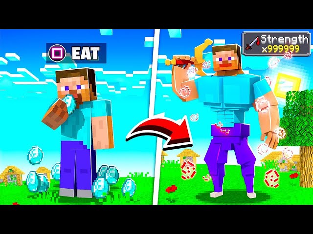 Minecraft But I Can Eat Blocks...