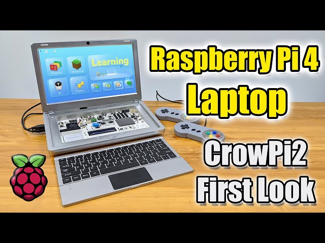 A Raspberry Pi 4 Laptop! CrowPi2 First Look