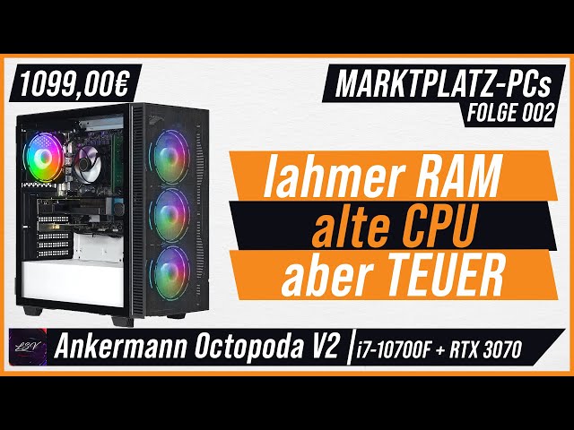 LANGSAMER RAM und ALTE CPU für 1099€?! | Marktplatz-PCs #002 | Ankermann Octopoda V2