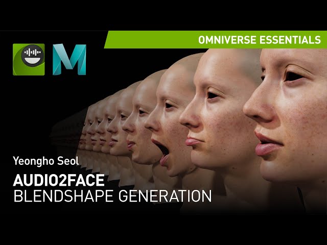BlendShape Generation in Omniverse Audio2Face