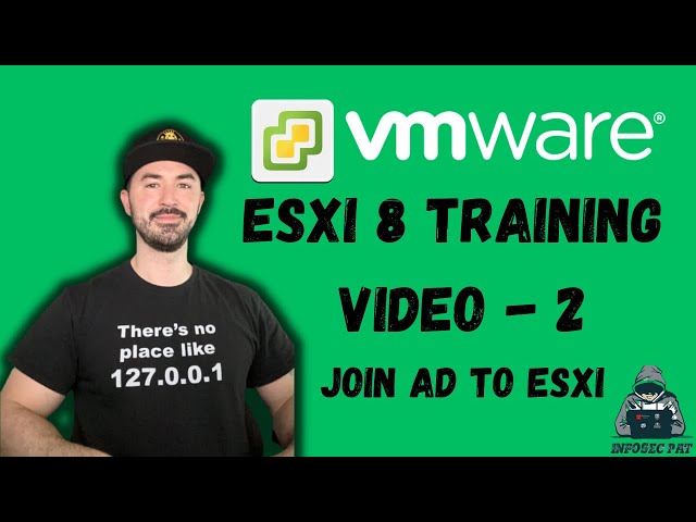 How To Join VMWare ESXi 8 Host To Active Directory Domain  - VCP8-DCV 2023 - 2024 | Video 2