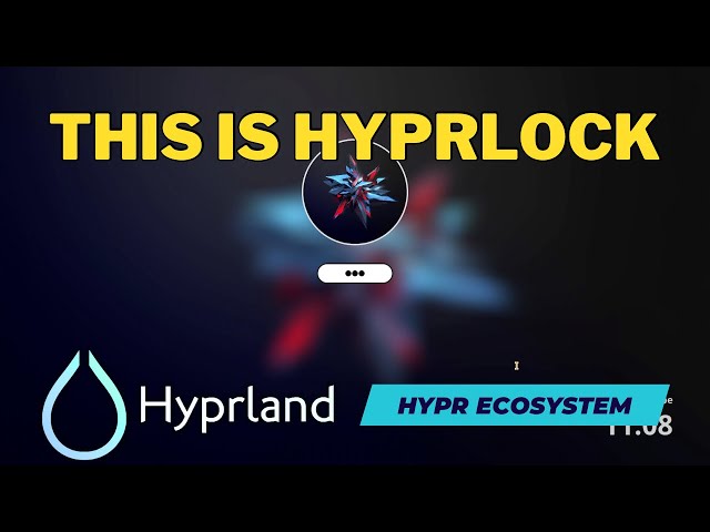 HYPRLOCK, the screen lock for HYPRLAND. Easy to customize and GPU-accelerated.